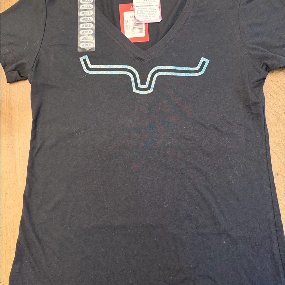 Black V-Neck KIMES T-Shirt NWT